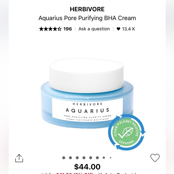 Herbivore Botanicals Skincare Herbivore Aquarius Cream Poshmark